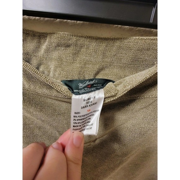 NWT Woolrich A-line Skirt, Dark Khaki Color Size 14 - Picture 4 of 14